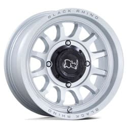 Black Rhino Rapid UTV 14x7 4x137 10 ET 110.1 CB Hyper Silver w/Machined Face