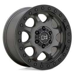 Black Rhino Venture Beadlock 17x8 6x130 38 ET 84.1 CB Matte Gunmetal w/Black Hardware