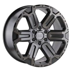 Black Rhino Wanaka 17x8.5 6x139.7 12 ET 112.1 CB Matte Gunmetal w/ Brushed Face and Gunmetal Tint