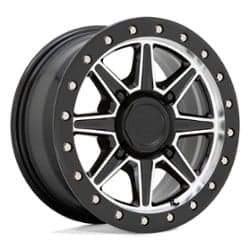 Black Rhino Webb UTV 14x7 4x110 51 ET 80.2 CB Black Machined