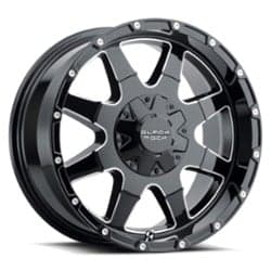 Black Rock Black Rock 904B 17x9 8x170 12 ET 125.2 CB Gloss Black/Milled Edges