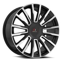 Cavallo CLV-47 24x9 5x115/5x120 18 ET 78.1 CB Gloss Black Machined