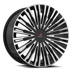 Cavallo CLV-48 24x9 Blank 5 Lug/Blank 6 Lug 18 ET 78.1 CB Gloss Black Machined