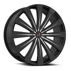 Cavallo CLV-49 24x9 Blank 5 Lug/Blank 6 Lug 18 ET 78.1 CB Gloss Black Machined