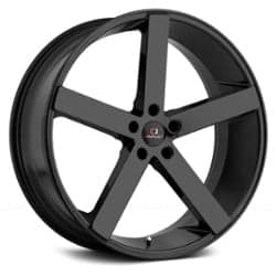 Cavallo CLV-5 24x9 Blank 5 Lug/Blank 6 Lug 15 ET 74.1 CB Gloss Black