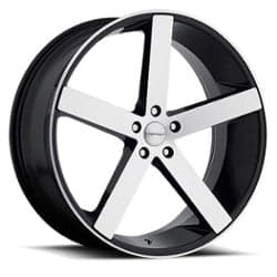 Cavallo CLV-5 24x9 5x115 15 ET 74.1 CB Gloss Black Machined