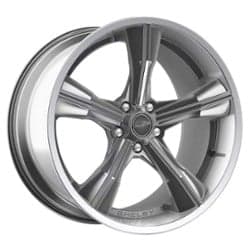 Carroll Shelby CS 11 20x11 5x114.3 50 ET 70.7 CB Chrome Powder w/Polished Lip