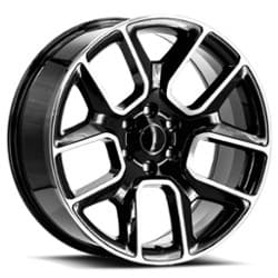 O.E. Revolution C-16 22x9 6x139.7 24 ET 78.1 CB Gloss Black Machined