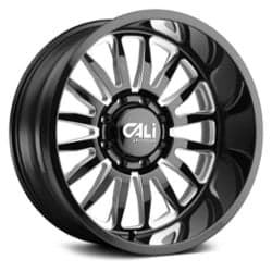 Cali Off-Road Summit 9110 26x14 6x135 -76 ET 87.1 CB Gloss Black Milled Spokes