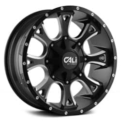 Cali Off-Road 9103 Anarchy 22x12 8x180 -44 ET 124.1 CB Satin Black Milled Spokes