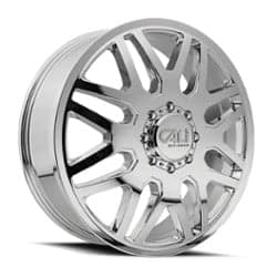 Cali Off-Road Invader Dually Front 9115D 22x8.25 8x165.1 115 ET 121.3 CB Chrome