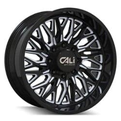 Cali Off-Road Crusher 9118 22x10 6x139.7 -19 ET 110.1 CB Black Milled