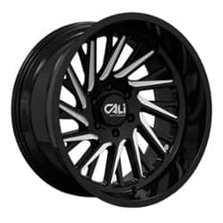 Cali Off-Road Purge 9114 24x14 6x135 -76 ET 87.1 CB Gloss Black with Milled Spokes