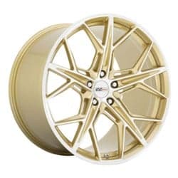 Cray Hammerhead 21x9 5x120 38 ET 67.1 CB Gloss Gold W/ Mirror Cut Face