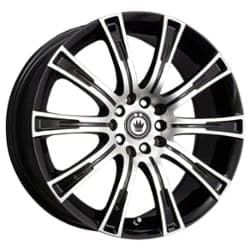 Konig Crown 16x7.5 4x100/4x108 45 ET 73.1 CB Gloss Black / Machined Face