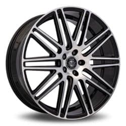 Curva C50 22x10.5 5x114.3 40 ET 73.1 CB Black with Machined Face