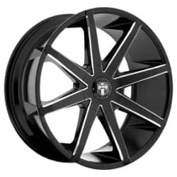 Dub Push (S109) 20x8.5 6x132 30 ET 74.5 CB Gloss Black / Milled