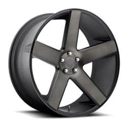 Dub Baller (S116) 24x9 5x115 15 ET 71.5 CB Matte Black & Machined