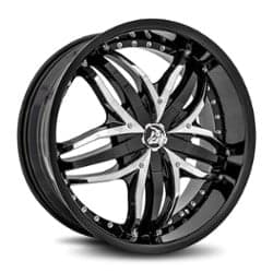 Diablo Angel 20x8.5 5x114.3/5x120 35 ET 73.1 CB Black Chrome Inserts