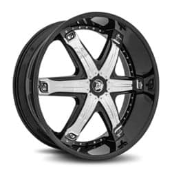 Diablo Fury 28x10 Blank 5 Lug/Blank 6 Lug 15 ET 78.1 CB Gloss Black