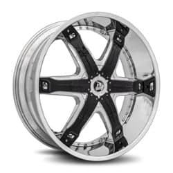 Diablo Fury 24x10 Blank 5 Lug/Blank 6 Lug 35 ET 78.1 CB Chrome