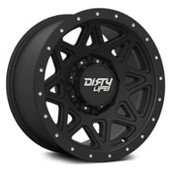 Dirty Life Theory 9305 16x8 6x120 0 ET 66.9 CB Matte Black w/Matte Black lip