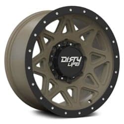 Dirty Life Theory 9305 17x9 6x135 -12 ET 87.1 CB Matte Gold w/ Matte Black lip