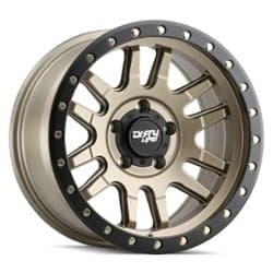 Dirty Life Canyon Pro 9309 17x9 5x127 -12 ET 71.5 CB Satin Gold with Black Lip