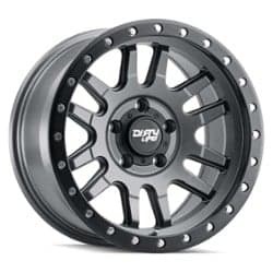 Dirty Life Canyon Pro 9309 17x9 5x127 -12 ET 71.5 CB Satin Graphite with Black Lip