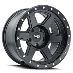 Dirty Life Compound 9315 17x9 5x127 -38 ET 78.1 CB Matte Black