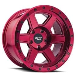 Dirty Life Compound 9315 18x9 5x127 -12 ET 78.1 CB Crimson Candy Red