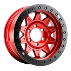 Dirty Life Roadkill 9302 Beadlock 17x9 5x127 -14 ET 71.5 CB Candy Red with Black Ring