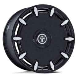 Dub Cheef (DC271) 24x9 Blank 5 Lug/Blank 6 Lug 15 ET 72.56 CB Gloss Black Milled