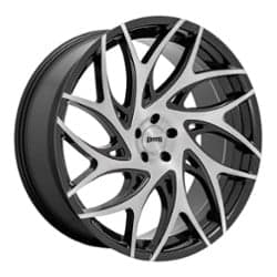 Dub G.O.A.T. (S260) 24x10 5x115 15 ET 71.6 CB Brushed Face with Gloss Black Dark Tint Spokes