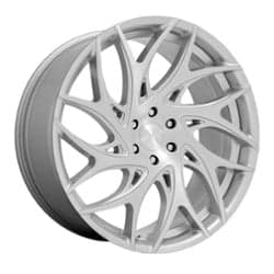 Dub G.O.A.T (S261) 26x10 6x135 30 ET 87.1 CB Silver with Brushed Face