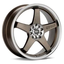 Enkei EV5 17x7 4x100/4x114.3 38 ET 72.56 CB Matte Bronze with Machined Lip