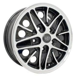 Empi Cosmo 15x5.5 22 ET 73 CB Gloss Black/Polished Lip/Spokes