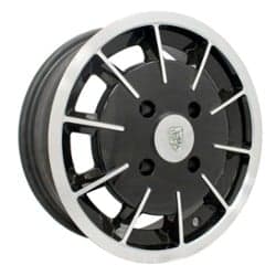 Empi Gasser 15x5.5 45 ET 73 CB Gloss Black/Polished Lip/Spokes