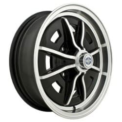 Empi Sprintstar 4-Lug 15x5 25 ET 73 CB Gloss Black/Polished Lip/Spokes