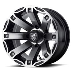 Fairway Alloy FA143 Rage 12x7 4x101.6 -47 ET 70.7 CB Machined Gloss Black