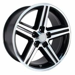 Factory Reproductions FR 11 IROC 20x9 5x120.65 15 ET 73 CB Black Machined Face