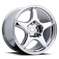 Factory Reproductions FR 21 C4 ZR1 Corvette 17x9.5 5x120.65 38 ET 70.3 CB Chrome