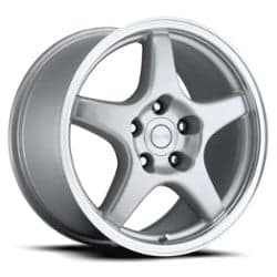 Factory Reproductions FR 21 ZR1 Vette 17x11 5x120.65 50 ET 70.3 CB Silver Machine Lip