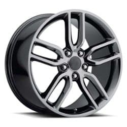 Factory Reproductions FR 26 Z51Vette 18x8.5 5x120.65 56 ET 70.3 CB PVD Black Chrome