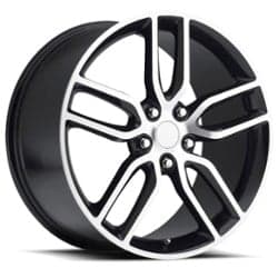 Factory Reproductions FR 26 C7 Z51 Vette 18x8.5 5x120.65 56 ET 70.3 CB Black/Machined