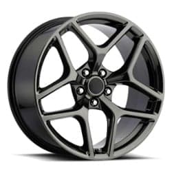 Factory Reproductions FR 27F Z28 Camaro 20x11 5x120 43 ET 66.9 CB PVD Black Chrome