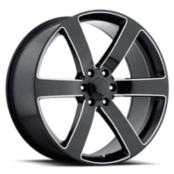 Factory Reproductions FR 32 TrailblazerSS 22x9 6x127 45 ET 78.1 CB Black Ball Milled