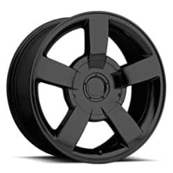 Factory Reproductions FR 33 Chevy 1500SS 20x8.5 6x139.7 22 ET 78.1 CB Gloss Black