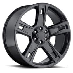 Factory Reproductions FR 34 Chevy Silverado 22x9 6x139.7 24 ET 78.1 CB Gloss Black