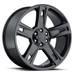 Factory Reproductions FR 34 Slvrado 22x9 6x139.7 24 ET 78.1 CB Black Chrome